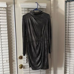 IRO sparkly mini dress black/gold size 36 (S) zipped back